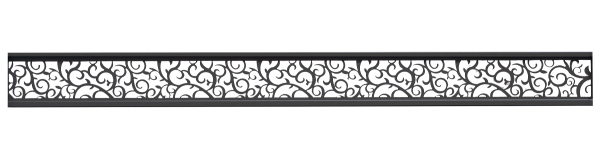 Dekorelement Steckzaun NORA - Blume  - Anthrazit