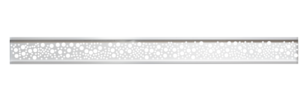 Dekorelement Steckzaun NORA - Kreise - Silber