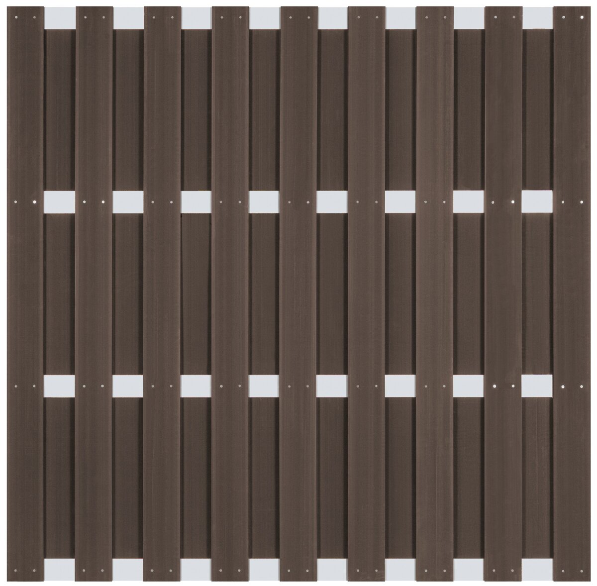 Lamellenzaun Braun/Silber, 99,90