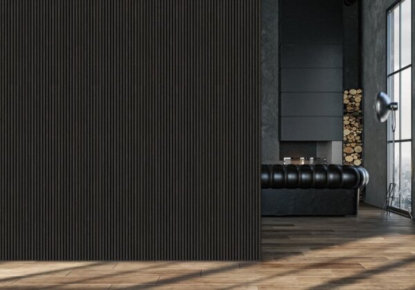 Akustik-Paneele Black Oak 2,2x60,5x244cm