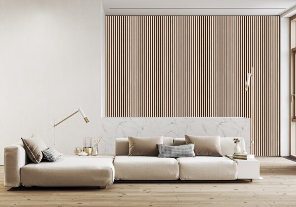 FibroTech Akustik-Paneele LIGHT, Light Oak 0,9x60,5x250cm