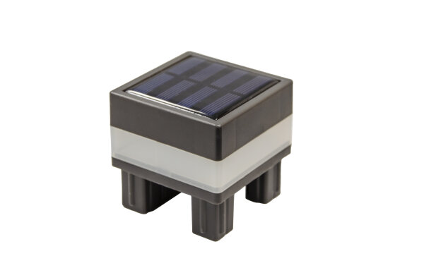 LED Solarleuchte für Aluminium-Pfosten 6,8x6,8 cm Warmweiß o. Kaltweiß