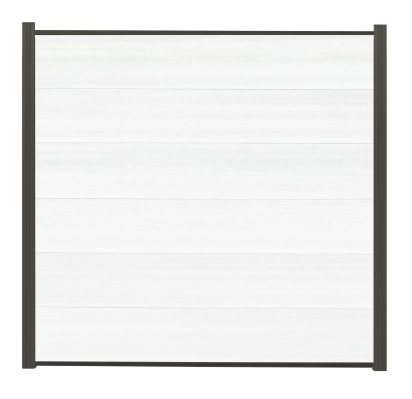 Steckzaun NORA XL - Weiß Halbbreit ca.90x173cm
