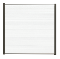 Steckzaun NORA XL - Weiß Halbbreit ca.90x173cm