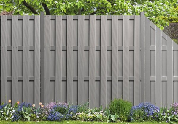 Lamellenzaun IBIZA Grau/Grau ca.180x180