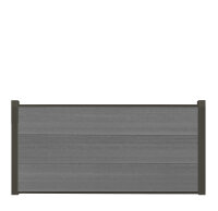 Steckzaun NORA XL - Grau Halbhoch ca.180x90cm