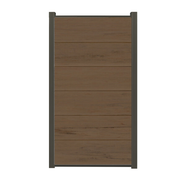 Steckzaun NORA XL - Teak Halbbreit ca.90x173cm