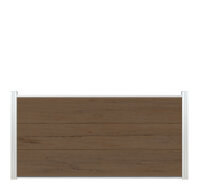 Steckzaun NORA XL - Teak Halbhoch ca.180x90cm