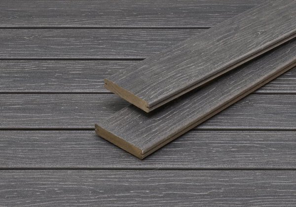 Terrassendiele MoistureShield Vision, Grau 13,7x2,5x500 cm