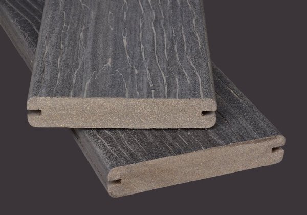 Terrassendiele MoistureShield Vision, Grau 13,7x2,5x500 cm