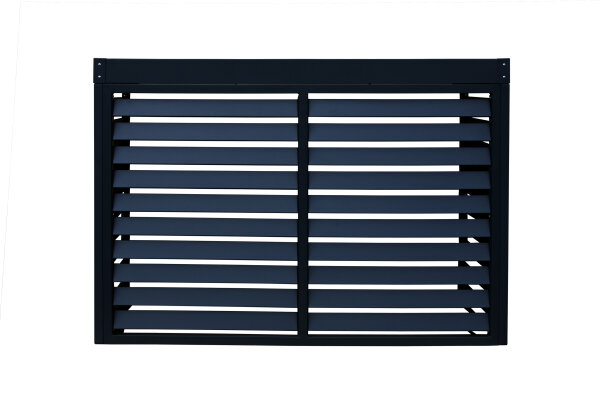 Wärmepumpenverkleidung mit Blumendeck