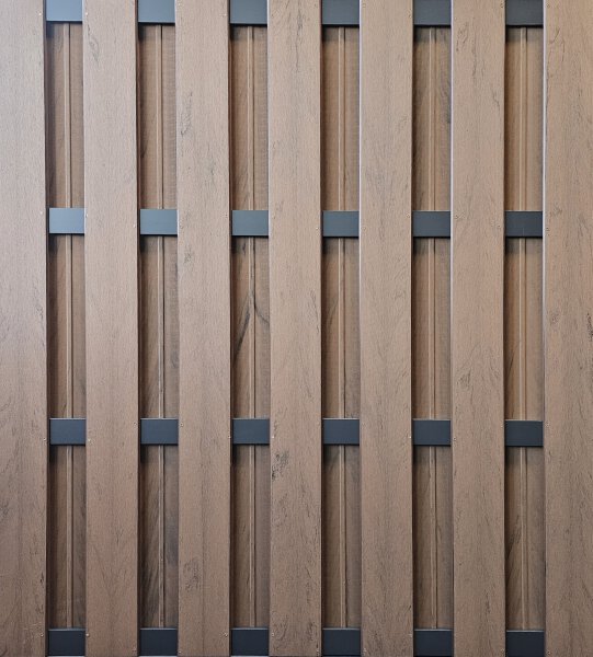 Lamellenzaun EASYLINE Braun/Anthrazit