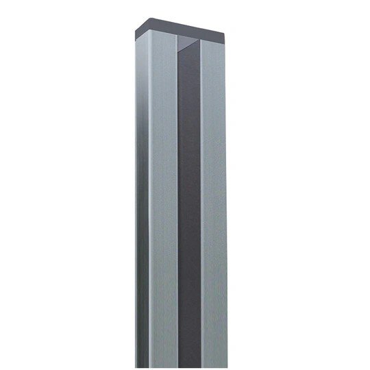 Wandprofil Silber ,Steckzaun, 200 x 6,8 x 2,5 cm