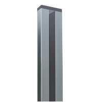Wandprofil Silber ,Steckzaun, 200 x 6,8 x 2,5 cm