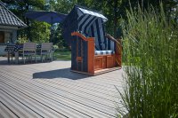 Terrassendiele Bambus White Oak, glatt/französisch 20x140x1870 mm
