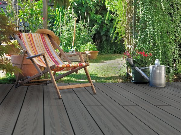Terrassendiele Bambus Granite Grey,...