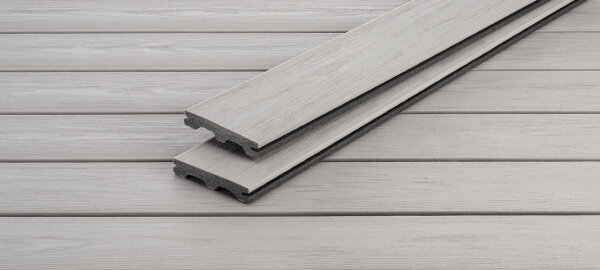Terrassendiele Profi Piazza ca.14x2,5x300cm One Silver Teak