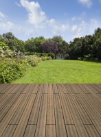 Terrassendiele Bambus PRIMAVERDE - White Oak 20 m&sup2; - Komplett-Set