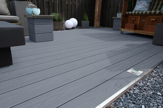 Terrassendiele EMMA, 14x2,5x400cm, Hohlkammer,...