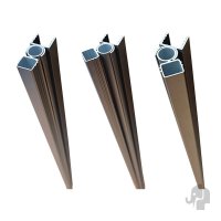 Drehbares Adapterprofil, Anthrazit, 2,5 x 5,5 x 200 cm