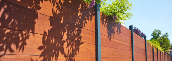 Steckzaun Pfosten ACAPULCO zum Aufschrauben, inkl. Kappe,...