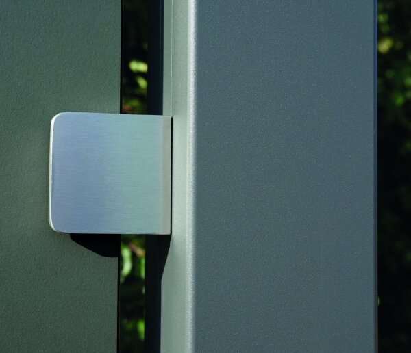 HPL Halter aus Edlestahl Set &aacute; 6 St&uuml;ck inkl....