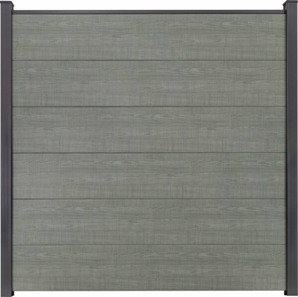 Steckzaun Paula - Grey Ash Cut 180x180 cm